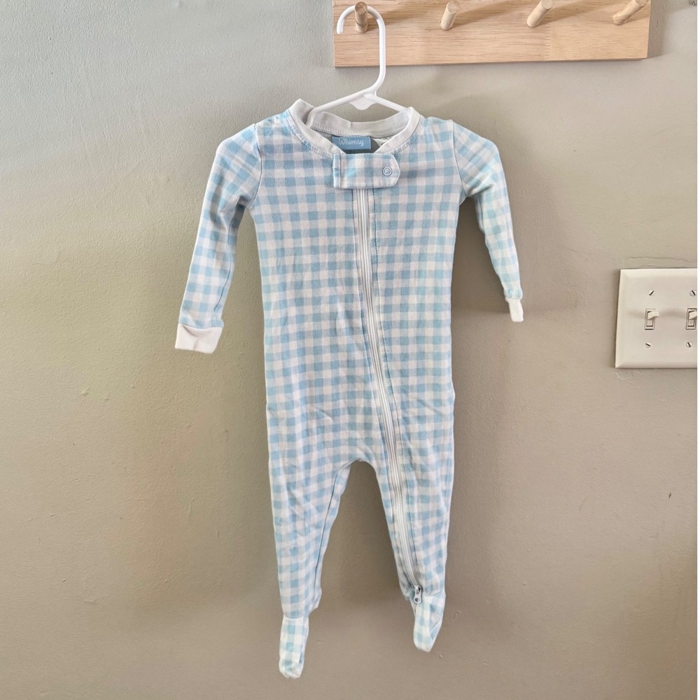12M Classic whimsy gingham one piece